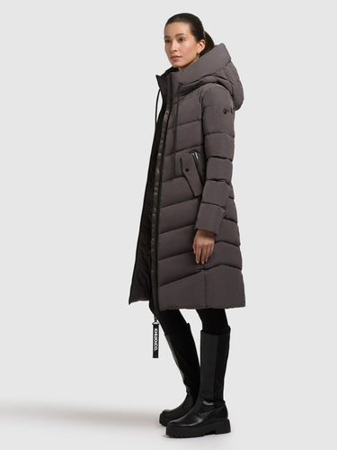1098CO253 396WIT-GRE | Mantel MIKIA3 GRAPHITE GREY